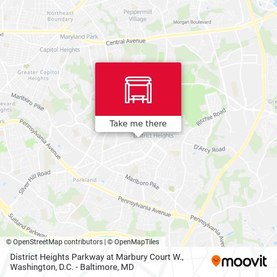 Mapa de District Heights Parkway at Marbury Court W.