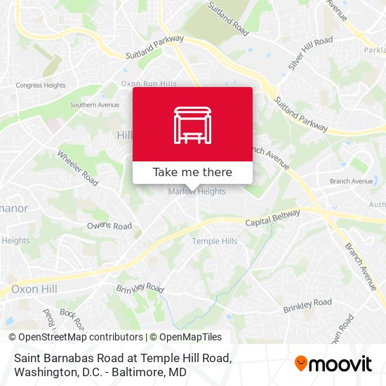 Saint Barnabas Road at Temple Hill Road map