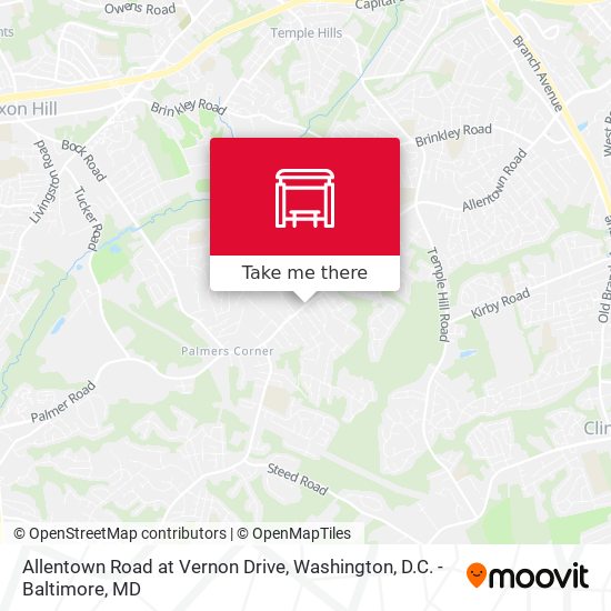 Mapa de Allentown Road at Vernon Drive