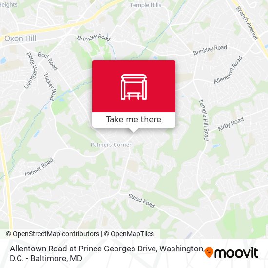 Mapa de Allentown Road at Prince Georges Drive