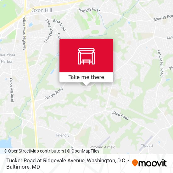 Tucker Road at Ridgevale Avenue map