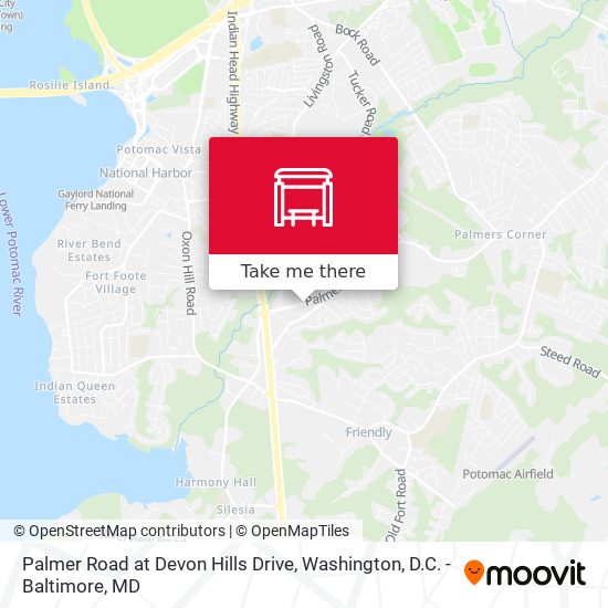 Palmer Road at Devon Hills Drive map