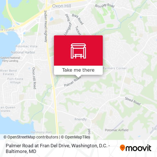 Palmer Road at Fran Del Drive map