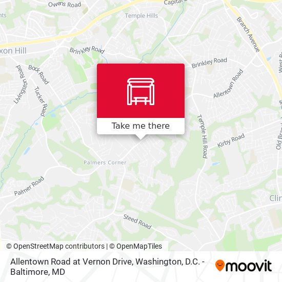 Mapa de Allentown Road at Vernon Drive