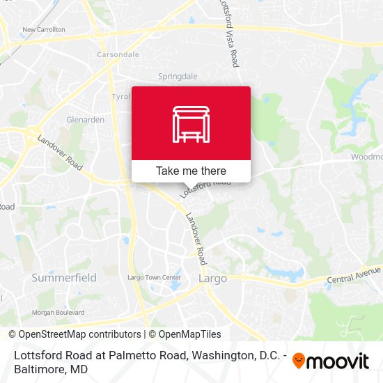 Mapa de Lottsford Road at Palmetto Road