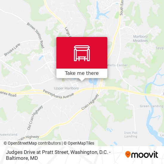 Judges Drive at Pratt Street map