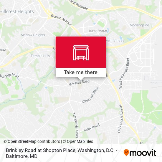Brinkley Road at Shopton Place map