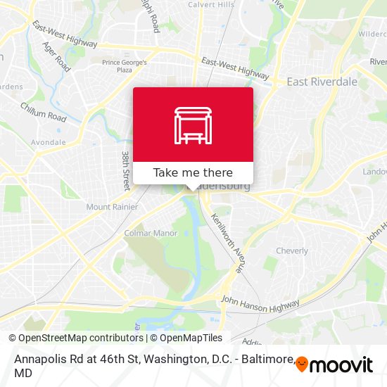 Annapolis Rd at 46th St map