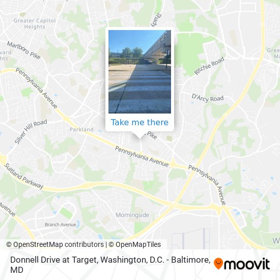 Donnell Drive at Target map