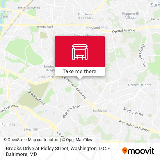 Brooks Drive at Ridley Street map