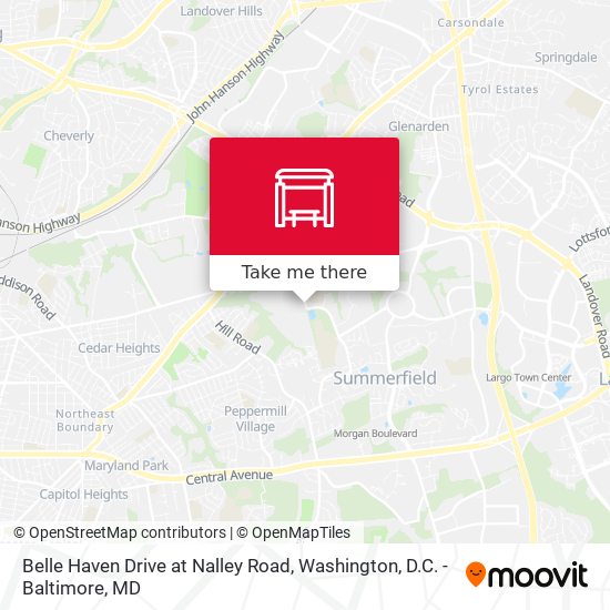 Mapa de Belle Haven Drive at Nalley Road