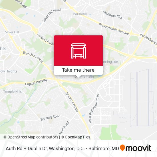 Mapa de Auth Rd + Dublin Dr