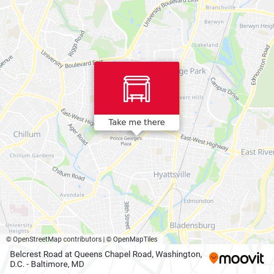 Belcrest Road at Queens Chapel Road map