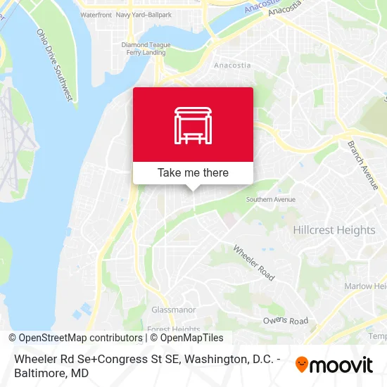 Wheeler Rd Se+Congress St SE map