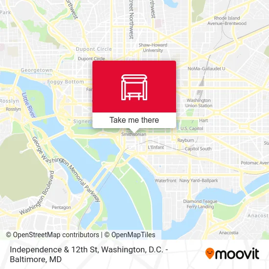 Independence & 12th St map