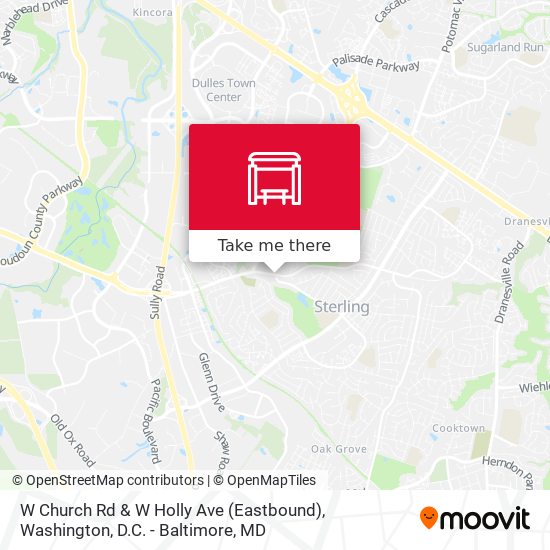 W Church Rd & W Holly Ave (Eastbound) map