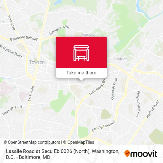 Lasalle Road at Secu  Eb 0026 (North) map