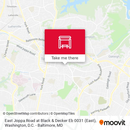 East Joppa Road at Black & Decker  Eb 0031 map