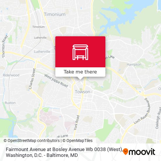 Fairmount Avenue at Bosley Avenue  Wb 0038 (West) map