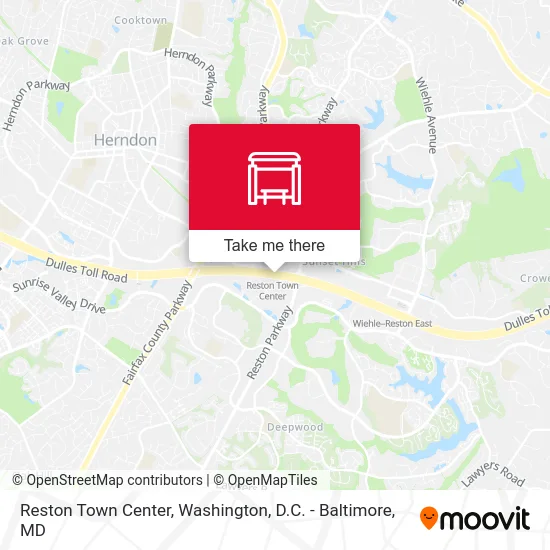 Mapa de Reston Town Center