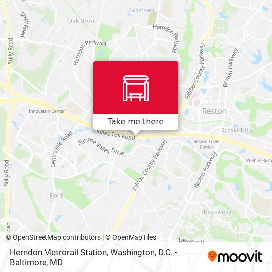 Mapa de Herndon Metrorail Station