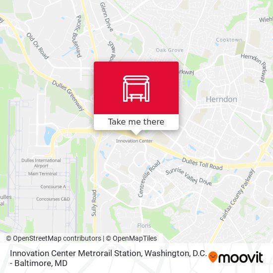 Innovation Center Metrorail Station map