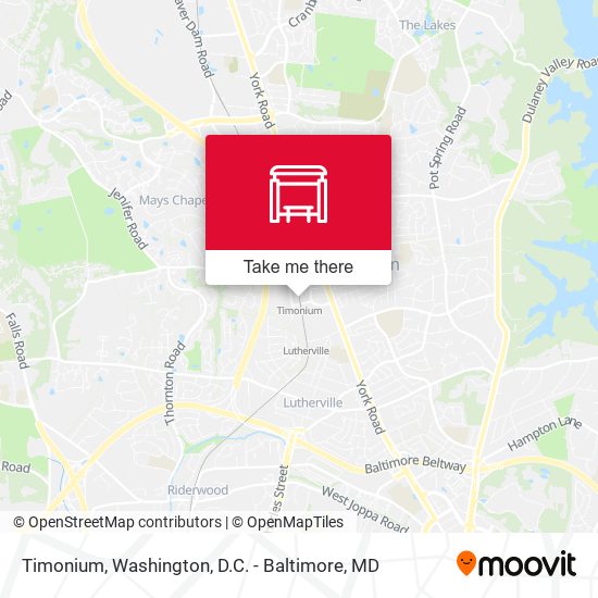 Timonium map