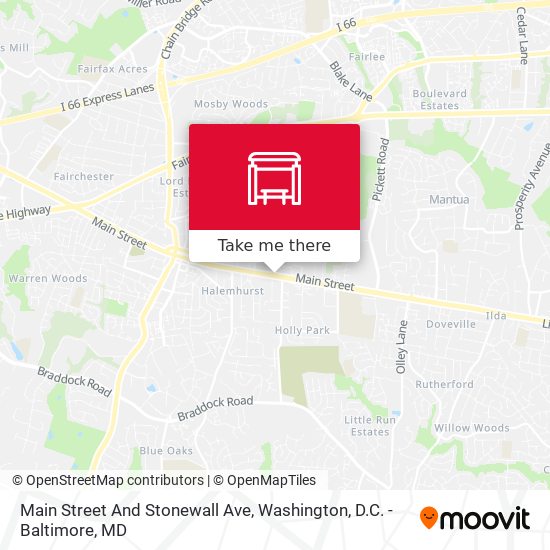 Main Street And Stonewall Ave map