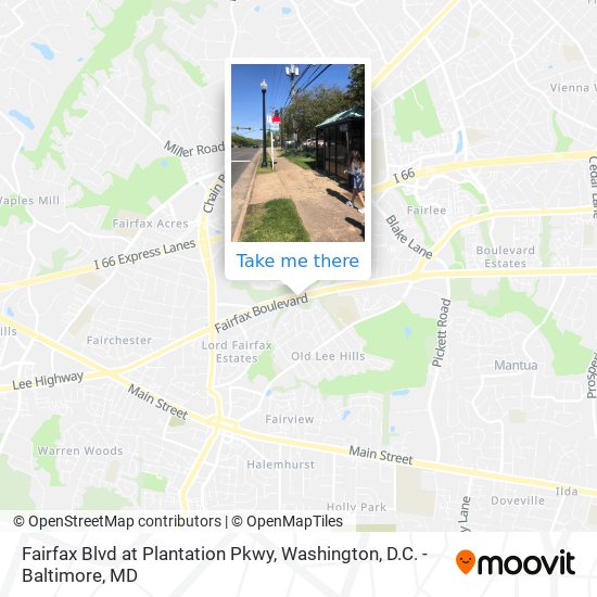 Mapa de Fairfax Blvd at Plantation Pkwy