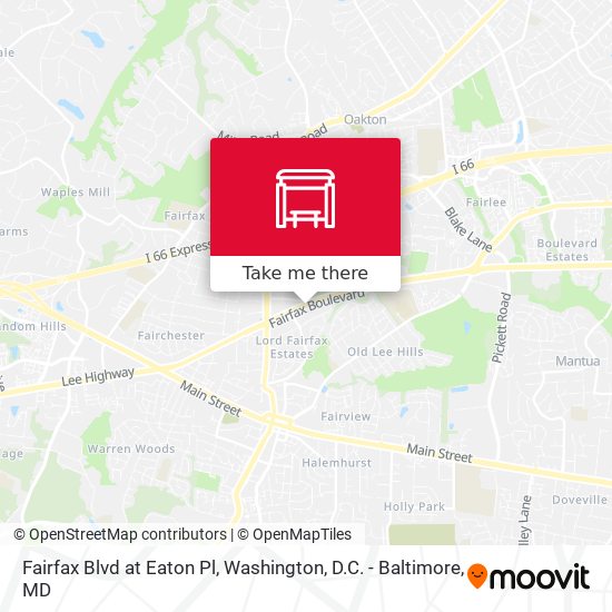 Mapa de Fairfax Blvd at Eaton Pl