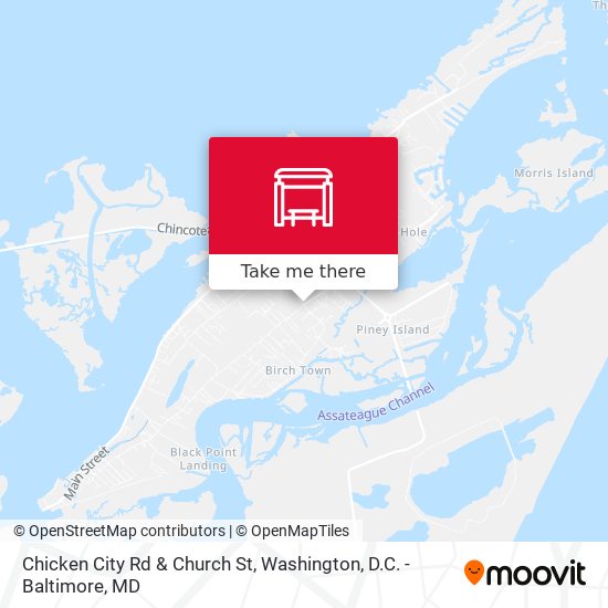 Mapa de Chicken City Rd & Church St