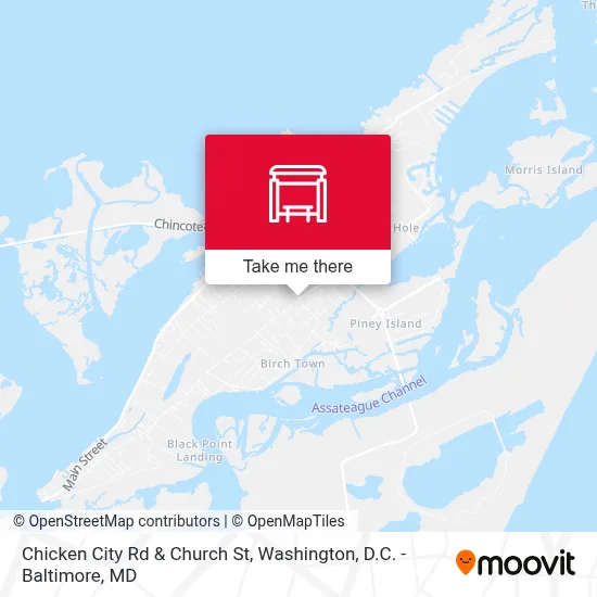 Chicken City Rd & Church St map