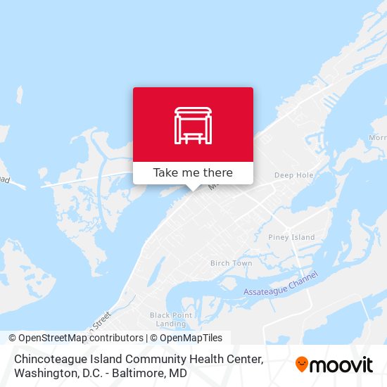 Mapa de Chincoteague Island Community Health Center