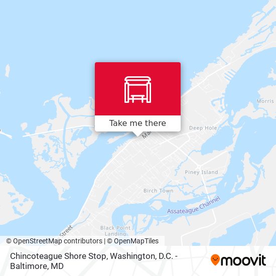 Chincoteague Shore Stop map