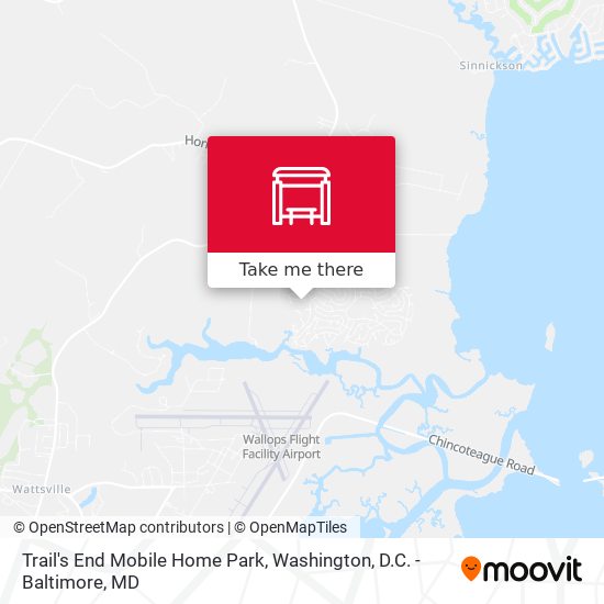 Trail's End Mobile Home Park map