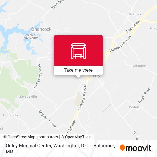 Mapa de Onley Medical Center