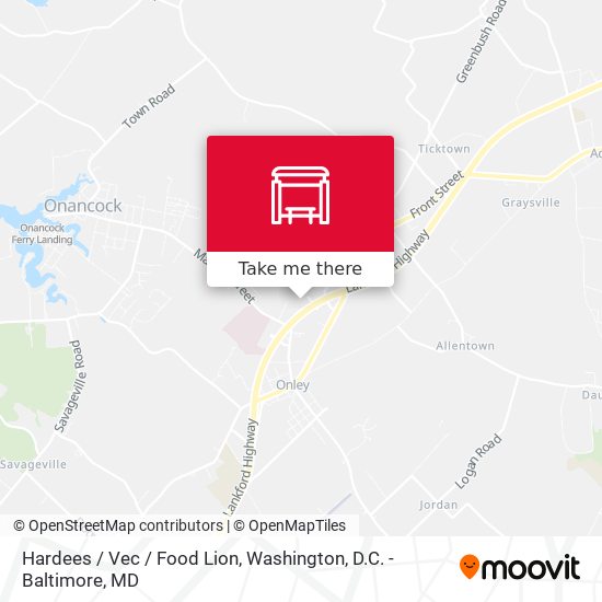 Hardees / Vec / Food Lion map