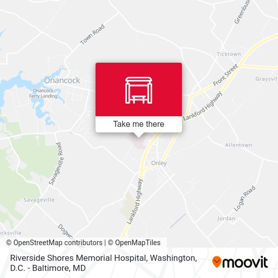 Riverside Shores Memorial Hospital map