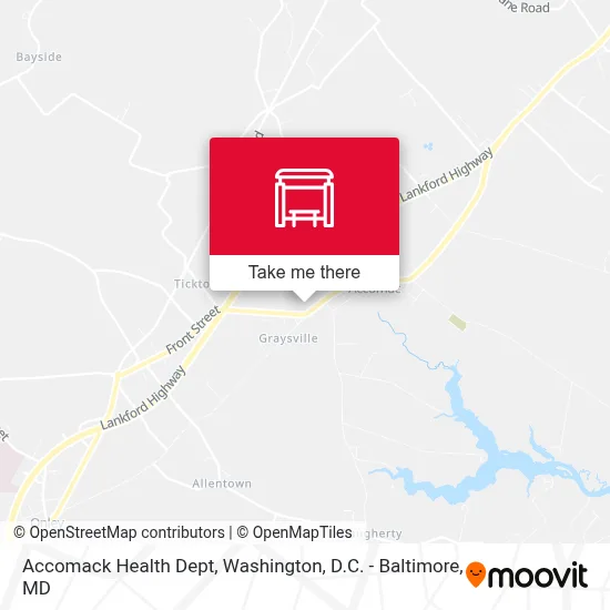 Accomack Health Dept map