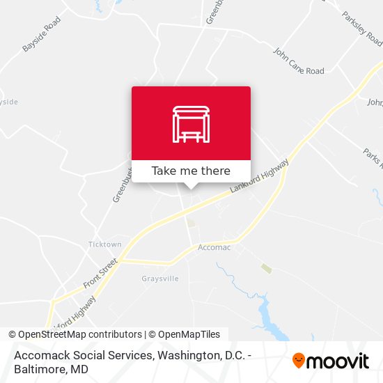 Accomack Social Services map