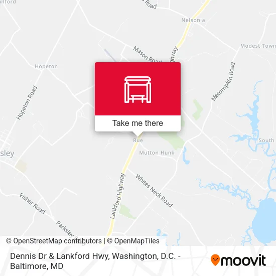Dennis Dr & Lankford Hwy map