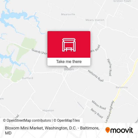 Bloxom Mini Market map