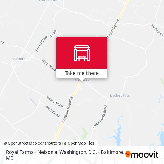Royal Farms - Nelsonia map