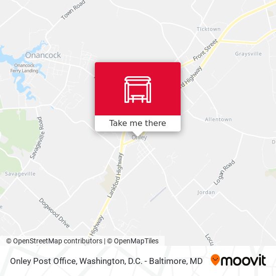 Mapa de Onley Post Office