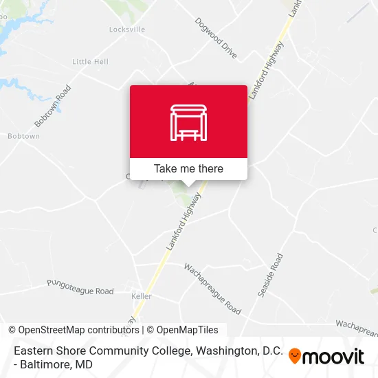 Eastern Shore Community College map
