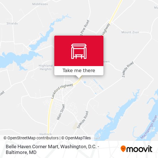 Mapa de Belle Haven Corner Mart