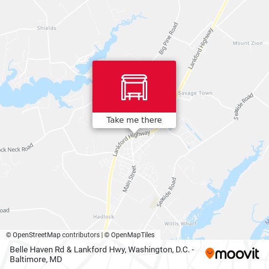 Belle Haven Rd & Lankford Hwy map