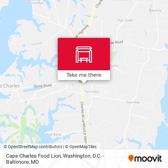 Mapa de Cape Charles Food Lion