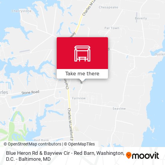 Blue Heron Rd & Bayview Cir - Red Barn map