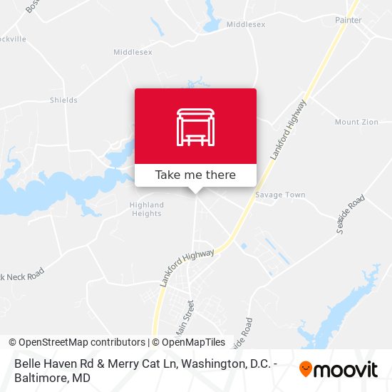 Belle Haven Rd & Merry Cat Ln map